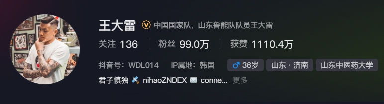  事出突然？泰山賽前幾小時亞冠退賽，王大雷社媒IP還顯示在韓國