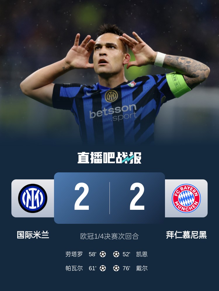 黑色3分鐘！拜仁3分鐘丟2球遭國(guó)米淘汰 去年3分鐘丟2球遭皇馬絕殺